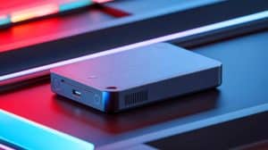 Illustration de l'appareil mystère de Nintendo avec un capteur d'ondes millimétriques. Image réalisée par IA.