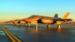 Illustration de l'acquisition par le Maroc des avions de combat furtifs F-35. Image réalisée par IA.