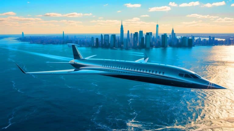 Une course contre la montre : cet avion supersonique promet des vols New York-Paris en 55 minutes d&rsquo;ici 2030 grâce à une startup texane ambitieuse