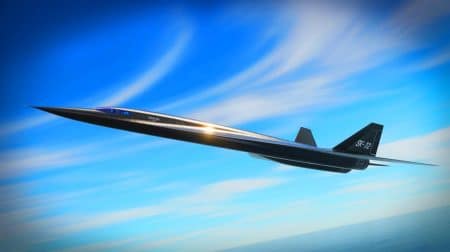 Illustration de l'avion hypersonique SR-72, générée par intelligence artificielle.