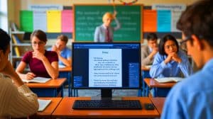 Illustration de l'épreuve du bac de philosophie par ChatGPT, générée par intelligence artificielle.