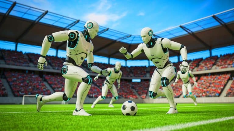 « Ces machines nous surpasseront toutes » : des robots pilotés par l&rsquo;IA orchestrent un match de football inédit en Chine, captivant le monde entier