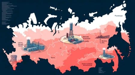Fuite énorme en Russie : les emplacements des bases nucléaires secrètes exposés, un séisme mondial immédiat Illustration de la fuite massive dévoilant les bases nucléaires russes, générée par intelligence artificielle.