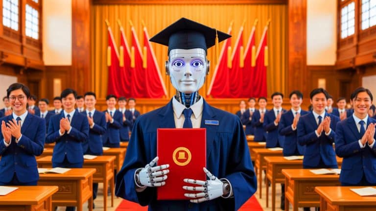 « Il est venu seul recevoir son bac » : en Chine, un robot humanoïde stupéfie en décrochant son diplôme avec honneur