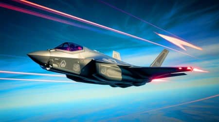 Illustration de la supériorité technologique et stratégique du F-35 en tant qu'avion de combat moderne, générée par intelligence artificielle.