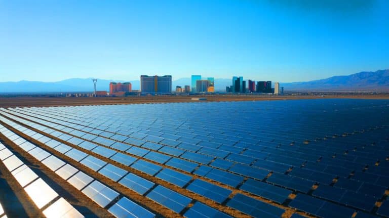 « L&rsquo;énergie solaire va-t-elle mettre les casinos de Las Vegas en faillite ? » Ce projet de 400 MWh va bouleverser l&rsquo;économie du Nevada et choquer le monde