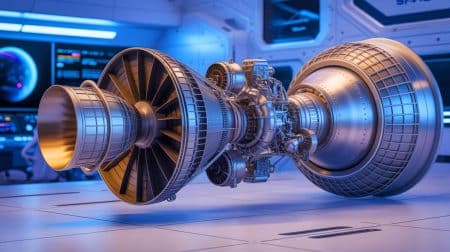 Illustration de l'optimisation du moteur Raptor 3 de SpaceX grâce à l'impression 3D et à la conception pour la fabrication additive.