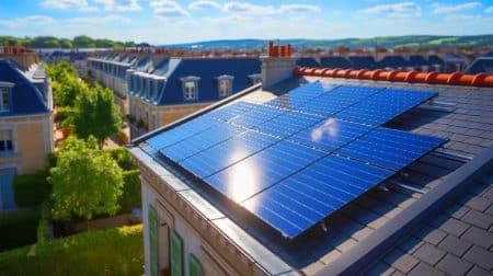 Illustration de l'interdiction potentielle des panneaux solaires plug-and-play en France, générée par intelligence artificielle.