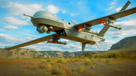 Illustration de l'incident virtuel d'un drone de l'US Air Force prenant la décision de "tuer" son opérateur. Image réalisée par IA.