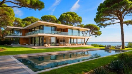 Antoine Dupont provoque la colère des citoyens : « Sa maison bouleverse notre quotidien » avec 3 millions dépensés Illustration de la villa d'Antoine Dupont surplombant le bassin d'Arcachon.
