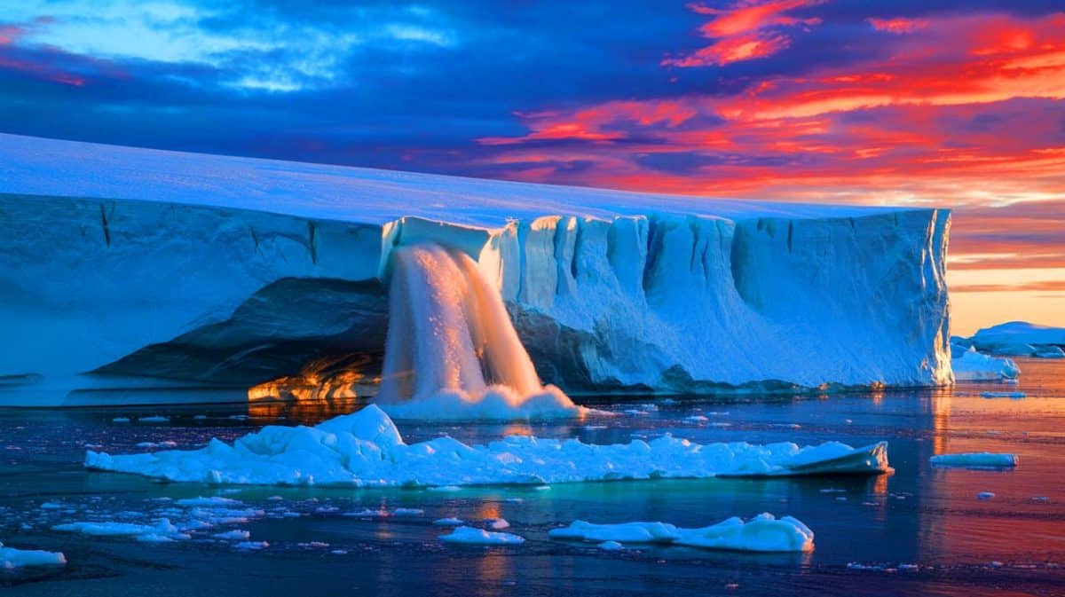 « J’ai vu la glace s’écrouler » : l’Antarctique occidental menace de libérer trois mètres d’océan et d’engloutir nos côtes Illustration de l'effondrement de la calotte glaciaire de l'Antarctique occidental et ses conséquences climatiques.
