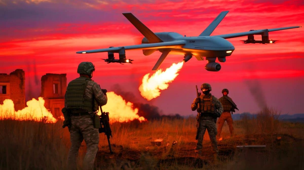 « Ce dragon crache le feu » : l’armée ukrainienne exhibe son drone lance-flammes et accuse Moscou de crimes de guerre imminents Illustration de l'innovation militaire ukrainienne avec un drone cracheur de flammes.