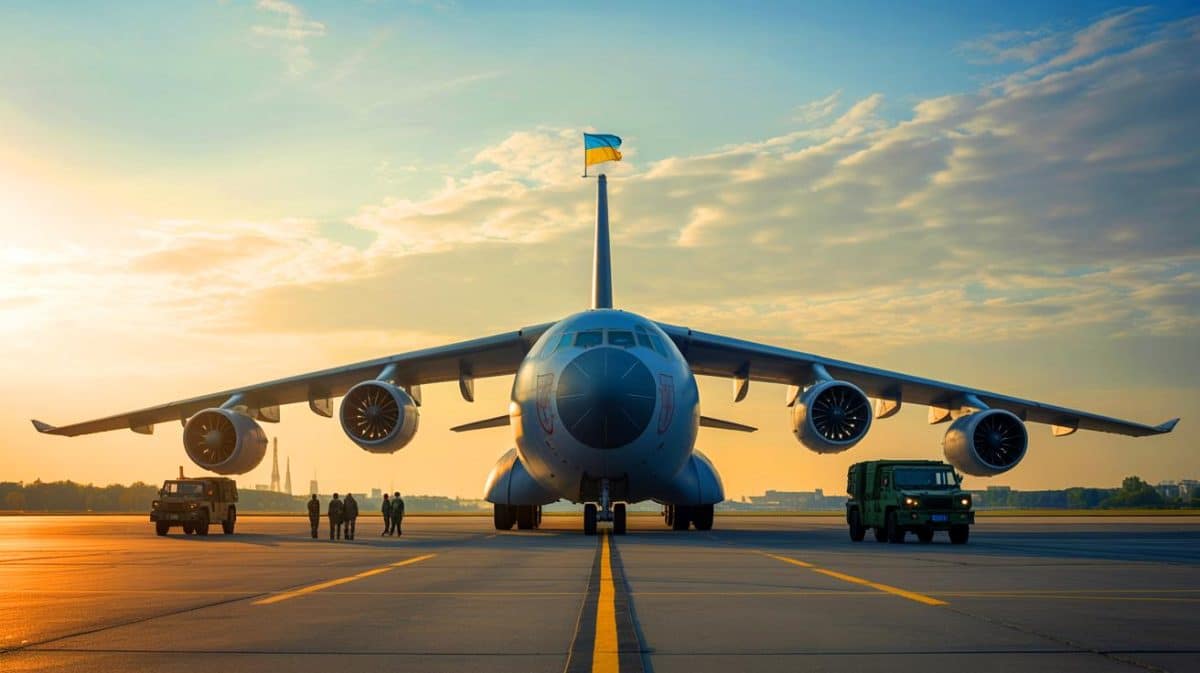 « Ce géant ukrainien menace » : le chaos aérien provoque inquiétude et tensions entre les gouvernements rivaux Illustration de l'Antonov An-225 Mriya, avion colossal conçu pour transporter des charges ultra-lourdes.