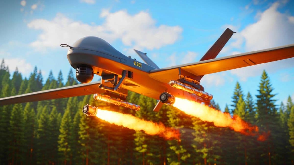 « Ces drones lance-flammes ukrainiens qui sèment la terreur chez les forces russes » : une technologie de guerre sans précédent Illustration de l'utilisation de drones FPV équipés de thermite par les forces ukrainiennes.