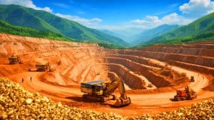 Illustration de la découverte d'un gisement d'or supergéant en Chine, évalué à 75 milliards d'euros.