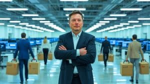 Illustration de l'impact des coupes budgétaires d'Elon Musk sur l'écosystème et l'économie américaine.