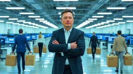 Illustration de l'impact des coupes budgétaires d'Elon Musk sur l'écosystème et l'économie américaine.