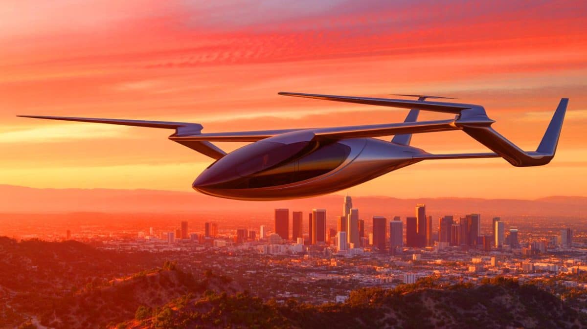 « Incroyable exploit en vol » : Olympic Air Taxi pulvérise le record avec une victoire aérienne époustouflante Illustration de l'Archer Aviation’s Midnight lors de son vol record en Californie.