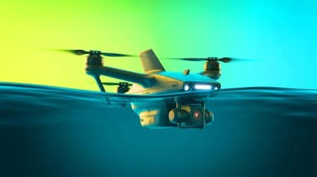 « Incroyable : ils l’ont fait voler » : des étudiants créent un drone hybride qui plonge et s’envole sans effort Illustration de la conception d'un drone hybride capable de voler et de plonger sous l'eau.