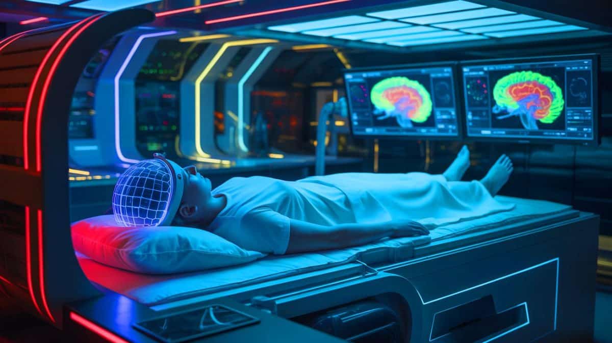 « J’ai vu mes rêves défiler » : une IA japonaise enregistre le sommeil et le recrache comme un film qui fracasse l’imaginaire Illustration de l'analyse des rêves par intelligence artificielle et imagerie cérébrale.