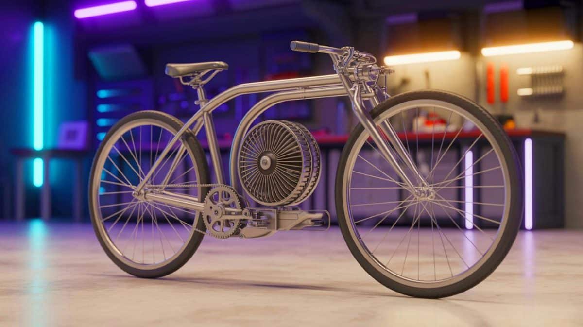 « La folie du YouTuber » : il tente de faire rouler un vélo avec une technologie vieille de 200 ans Illustration de la conception d'un vélo propulsé par un moteur Stirling grâce à des techniques modernes.