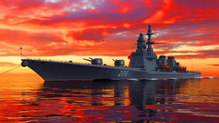 Illustration de la modernisation du croiseur de bataille nucléaire russe Admiral Nakhimov après près de trois décennies d'absence.
