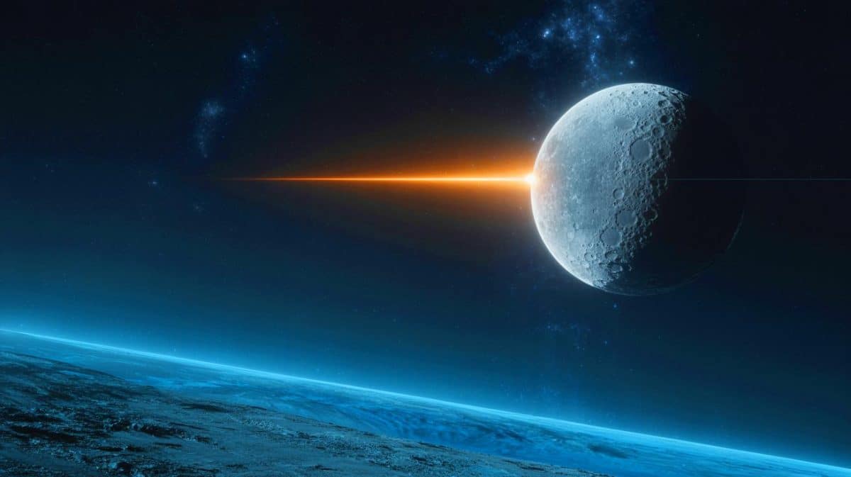 « L’astéroïde 2024 YR menace de frapper la Lune » : une collision potentielle qui inquiète les scientifiques du monde entier Illustration de l'astéroïde 2024 YR4 menaçant potentiellement la Lune et les satellites en orbite.