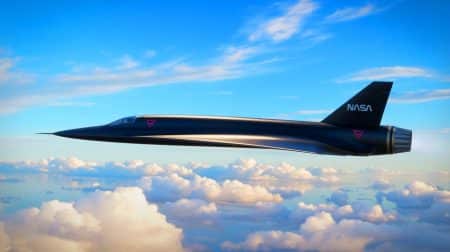 Illustration de l'aéronef expérimental X-43A de la NASA, détenteur du record de vitesse avec son scramjet.