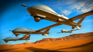 Illustration de munitions autonomes Red Wolf et Green Wolf développées par L3Harris pour révolutionner le champ de bataille.