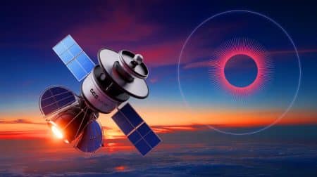 Illustration de la mission CO3D du CNES et Airbus révolutionnant l'observation terrestre avec des satellites en 3D.