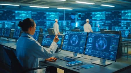 « On va briser la paperasse » : l’IA et le superordinateur Frontier s’allient pour fracasser les licences nucléaires trop lentes Illustration de l'alliance entre ORNL et Atomic Canyon pour accélérer le processus de licence nucléaire grâce à l'intelligence artificielle.