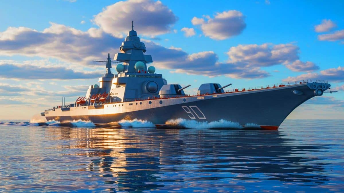 Panique totale : la Russie relance un mastodonte nucléaire pour une revanche terrifiante après 30 ans d’oubli Illustration de la modernisation du croiseur de bataille nucléaire Admiral Nakhimov.