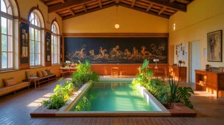 « Regardez ce que j’ai créé » : Julien Doré transforme une école abandonnée en maison de rêve au cœur des Cévennes Illustration de Julien Doré transformant une ancienne école cévenole en un havre de paix et d'inspiration.
