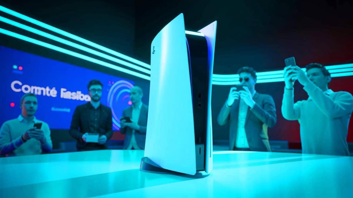 Illustration de la future PlayStation 6 et de ses innovations technologiques.