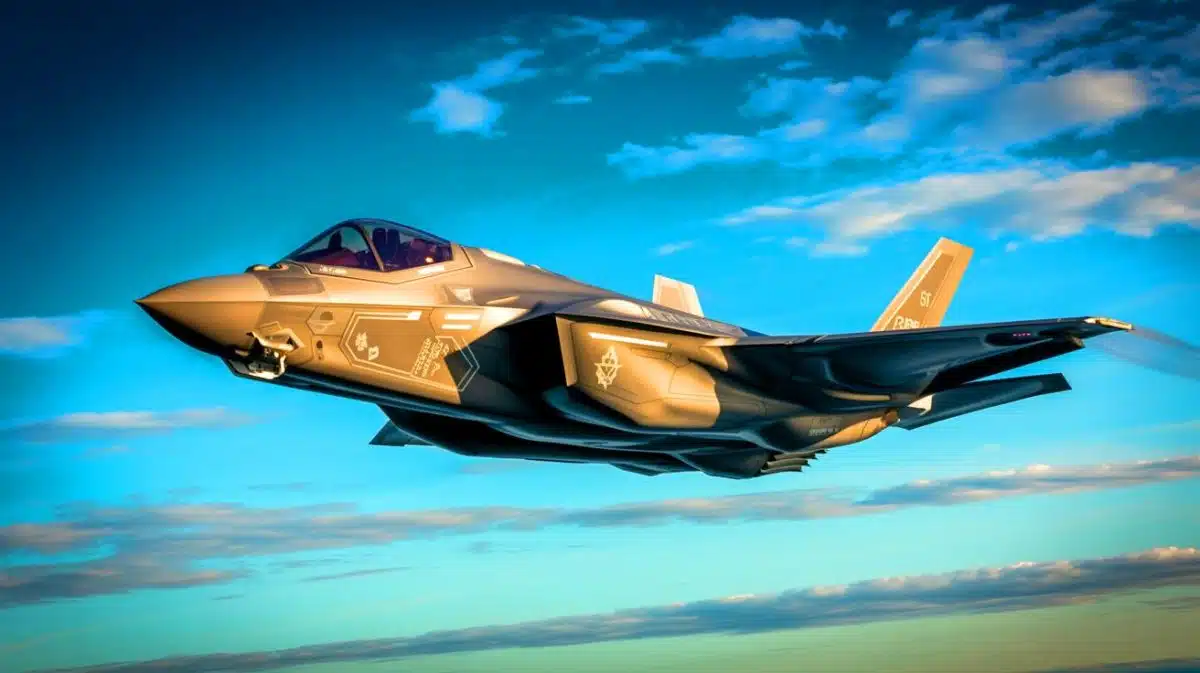 Illustration de l'amélioration technologique du F-35 par Lockheed Martin.