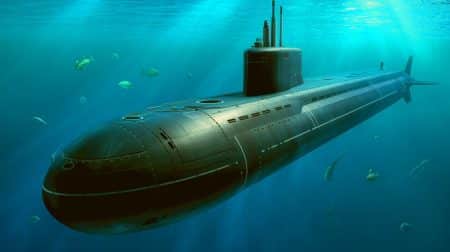 Illustration de la suprématie technologique du sous-marin de classe Akula.