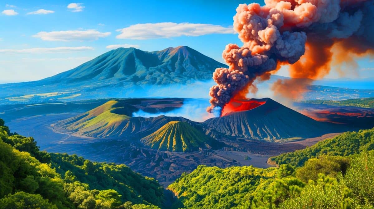 Illustration de l'activité sismique croissante sous le supervolcan des Campi Flegrei.
