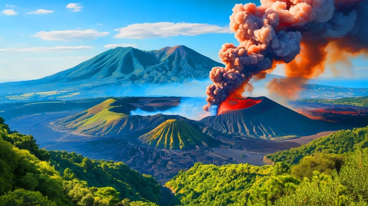 Illustration de l'activité sismique croissante sous le supervolcan des Campi Flegrei.