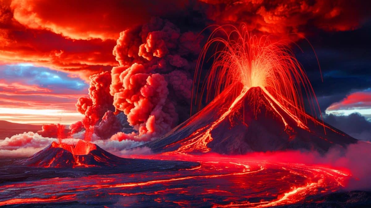 « Ces volcans vont tout balayer » : des sismologues préviennent que 100 000 vies sont déjà en danger en Europe Illustration de l'étude des mécanismes d'éruption rapide des supervolcans.