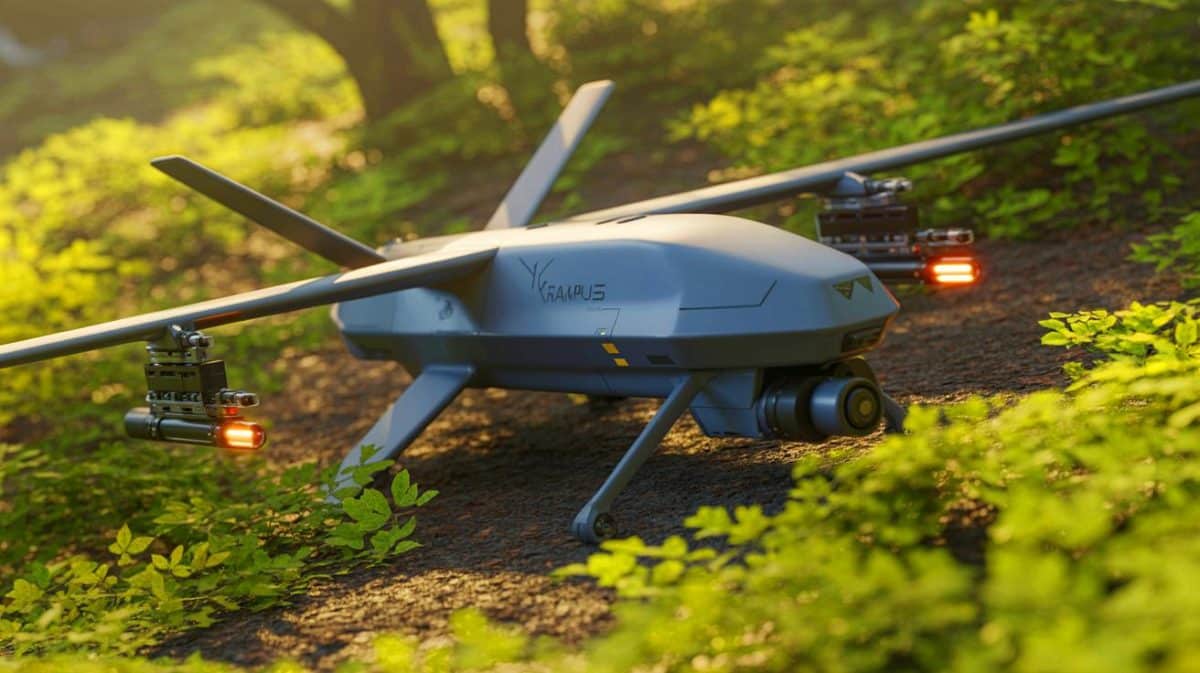 « Ces robots brûleront tout » : Moscou accuse l’Ukraine de franchir un seuil avec ses nouveaux lance-flammes autonomes Illustration de l'utilisation du drone terrestre Krampus par l'armée ukrainienne.