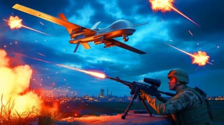 « Aujourd’hui, leurs drones volent à 250 km/h » : l’Ukraine démunie face à l’arsenal russe qui menace directement ses soldats Illustration de l'impact des drones Shahed sur les défenses aériennes ukrainiennes.
