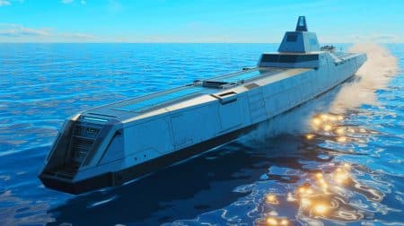 « Un navire drone de 40 tonnes file à 92 km/h » : le Bengal MC, joyau naval autonome qui séduit les marines modernes Illustration de la puissance et de l'innovation du navire d'attaque autonome Bengal MC.