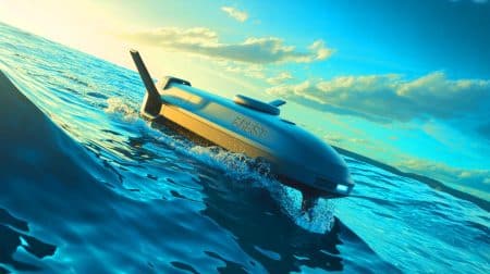 « Brest déploie le drone Marlin pour des missions civiles et militaires » : une réponse aux défis de sécurité et de surveillance maritime Illustration de l'innovation technologique du drone Marlin à Brest pour des applications civiles et militaires.