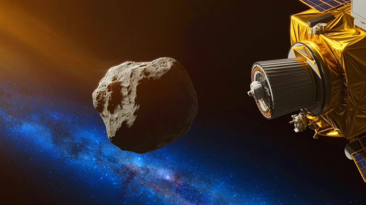 « Hayabusa2 vise un astéroïde de 11 mètres » : une tentative d’atterrissage inédite qui pourrait révolutionner l’exploration spatiale Illustration de la mission Hayabusa2 de la JAXA s'approchant de l'astéroïde 1998 KY26.