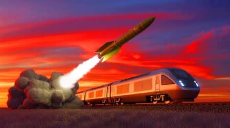 « L’Inde teste un missile nucléaire depuis un train » : Pékin redoute une arme furtive capable de frapper à 2 000 km Illustration de l'essai réussi du missile Agni-Prime lancé depuis un système mobile sur rail en Inde.