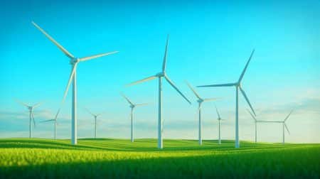 Illustration de l'acier SSAB Zero utilisé dans les tours d'éoliennes pour réduire les émissions de CO2.