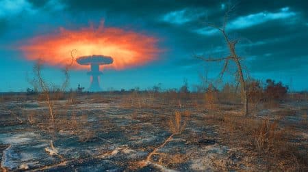 « Combien de fois l’arme nucléaire a-t-elle été utilisée en guerre » : une réponse qui pourrait vous surprendre Illustration de l'impact des essais nucléaires sur l'environnement et la géopolitique mondiale.