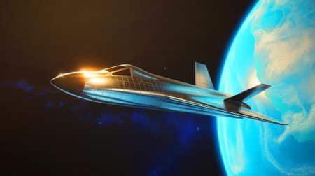 Illustration de la mission X-37B de la U.S. Space Force en orbite.