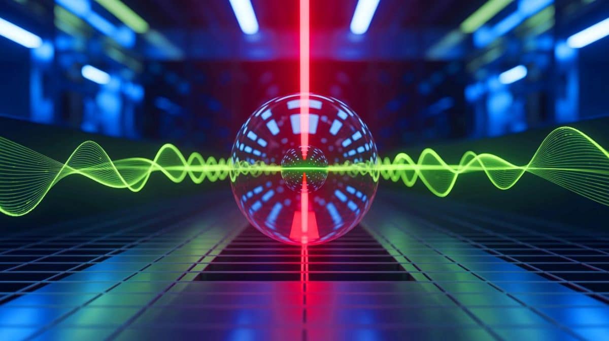 « Une technologie qui change tout » : le premier squeezing quantique obtenu avec des nanoparticules ouvre la voie à une révolution scientifique Illustration de la réalisation du quantum squeezing sur une particule nanométrique en lévitation.