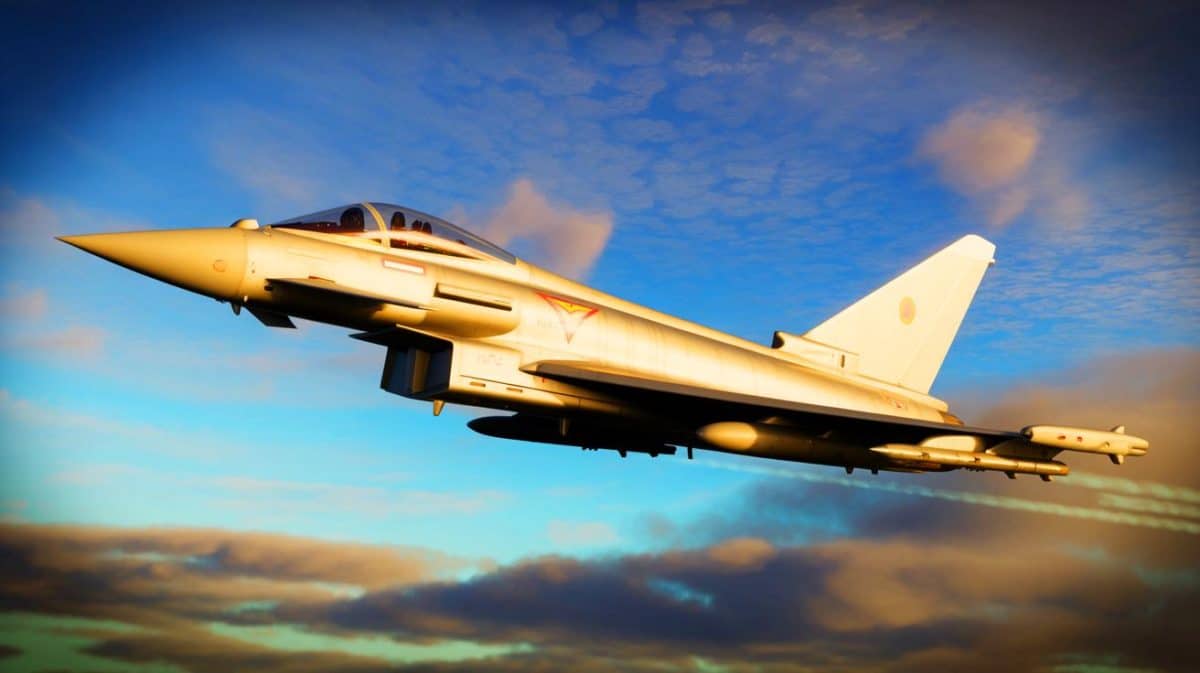 « L’un des avions de chasse les plus maniables du monde » : pourquoi l’Eurofighter Typhoon fascine le secteur aéronautique Illustration de l'Eurofighter Typhoon, avion de chasse multinational européen conçu pour la suprématie aérienne et les missions multirôles.